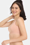 Zivame Double Layered Non Wired Full Coverage Bralette - Maple Sugar — thumbnail 3